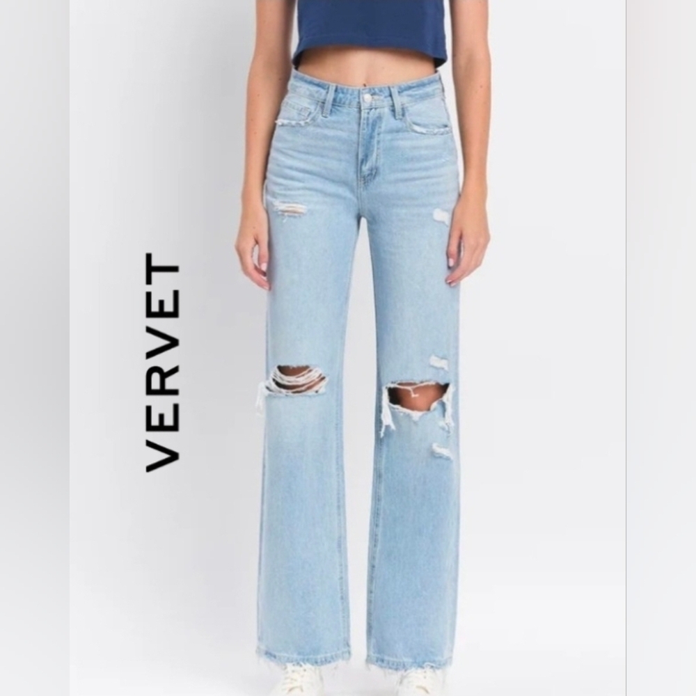 Vervet Western Promise  Super High Rise 90's Vintage Flare Jeans EUC Size 8
